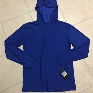 Men’s Nike light weight hoodie sz. Med. Blue NWT